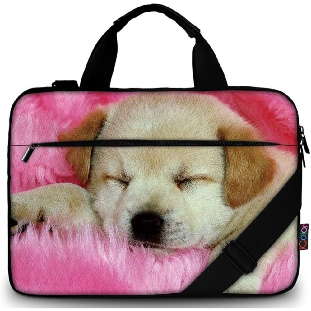 Canvas Laptop Carrying Shoulder Sleeve Carrying Case Protective Bag